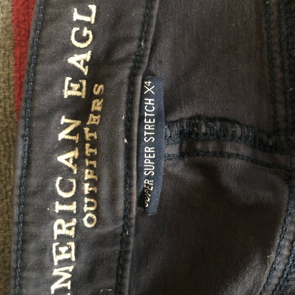 American Eagle high rise begging navy sz 12